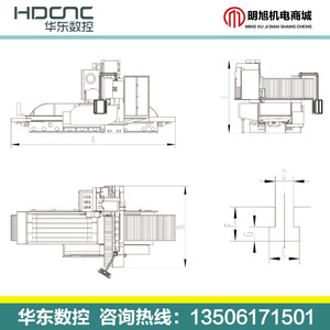 Rectificadora de Superficies CNC Huadong MCKW751220 de 1200mm, Máquina de Rectificado de Precisión de Tipo Vertical - Product Image 4
