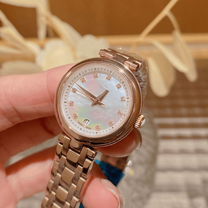 Montre de luxe haut de gamme, mouvement à quartz précis, bracelet fin en acier inoxydable, cadran en nacre, étanche, Longines. - Product Image 5