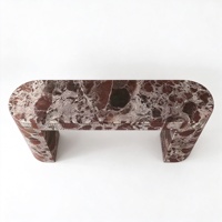 Table console en marbre veiné noir et blanc de luxe avec tiroir, parfaite pour la décoration d'entrée moderne.