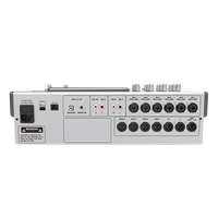 Console de mixage numérique professionnelle 12 canaux avec écran tactile, faders motorisés, DSP, suppresseur de rétroaction, enregistrement USB, Wi-Fi en option pour conférences