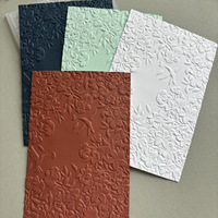 Panneau en plastique 3D à texture florale et végétale, moulage en relief, embossage, pince de fixation, feuille de plastique chinoise