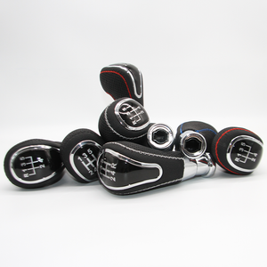 Poignée de levier de vitesses manuelle à 5 vitesses en cuir OEM Lada Vesta Granta Kalina Samara Largus, levier de vitesses automatique double pour voiture - Product Image 4