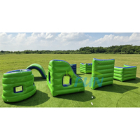 Ensemble de bunkers gonflables hermétiques pour paintball, en PVC durable, pour jeux tactiques de laser tag et parcours d'obstacles airsoft, idéal pour le jeu de team building