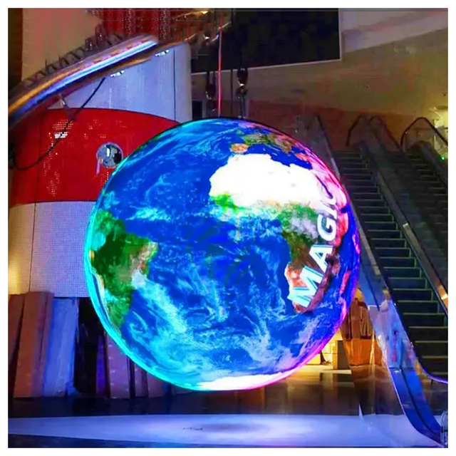 Customized 360 Degree P3 Pixel Spherical LED Panel Display 1m 1.2m 1.5m 0.75m Diameter LED Ball Screen