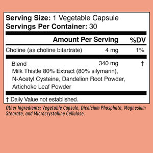 Capsules Détoxifiantes pour le Foie les Plus Vendues avec Choline – Complément Alimentaire qui Aide à Détoxifier le Corps et Favorise la Santé Hépatique - Product Image 2