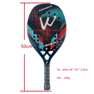 SUNWAVE Camewin 3K Holo graphischer Strand tennis schläger Voll carbon rahmen Feminino Masculina Kit Unhöfliche Oberflächen behandlung - Product Image 4