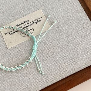 Dylam Dainty <b>Adjustable</b> Rope Beaded Chain Bangles & <b>Bracelets</b> Unique 925 Sterling Silver Beads <b>Bracelet</b> for Daily Life - Product Image 6