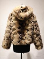 Veste à capuche en fausse fourrure de renard de luxe pour femmes, mélange de camel, manteau en fausse fourrure épaisse et moelleuse avec capuche pour l'hiver, pour femmes