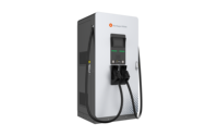 Nouvelle station de charge rapide DC pour véhicules électriques Starcharge Gemni 60-240 kW, IP55, durable, pour extérieur, double GBT 1000 V, commerciale, blanche