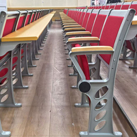 Nouvelles tables et chaises en alliage d'aluminium pour salle de classe universitaire, chaises en rangée pour salle de classe avec escalier pour les élèves, pour l'école