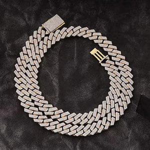 Cadena Cubana de Lujo de Miami, Oro de 10K y 14K, Diamantes VVS Cultivados en Laboratorio, Collar de Joyería Hip Hop con Incrustaciones de Diamantes para Moda Urbana, Certificado - Product Image 4