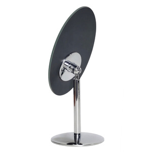 Oval Metal <b>Table</b> <b>Mirror</b> For Home Decor And Vanity Makeup Application <b>With</b> Sturdy <b>Stand</b> - Product Image 5