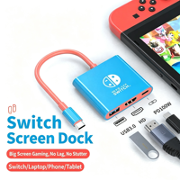 3-in-1 Type-C to HDTV 4K 60HZ USB3.0 OTG PD Charging USB C Docking Station for Switch OLED Dock Phone Tablet Laptop Type C HUB
