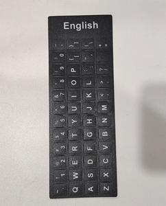 Anh dán bàn phím nhiều lớp PC & máy tính xách tay với chữ trắng nền đen tùy chỉnh thực hiện dán ngôn ngữ tùy chỉnh - Product Image 2