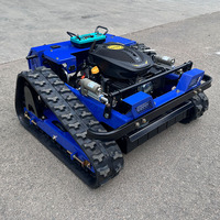 Robot Pemotong Rumput Eruo 5 Heavy Duty Bensin Segala Medan dengan Remote Control 500mm 4-Tak