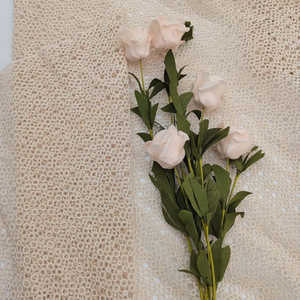 ผ้าลูกไม้สีงาช้างผ้าฝ้าย100% เส้นเล็กน้ำหนักมากลูกไม้เรขาคณิตไซส์ A4สำหรับสุนัข - Product Image 6