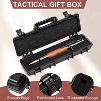 Stylos à bille en forme de balle, coffret cadeau, clip de fusil, stylo en laiton massif, recharges d'encre noire pour hommes, amoureux des armes, papa, mari, petit ami, cadeau de la Saint-Valentin