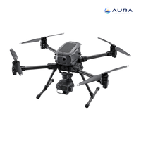 Caméra de drone AURA AP-G4-MINI 185g Micro EO IR avec stabilisateur, imagerie thermique 640x512, zoom 100X, caméra UAV avec portée laser de 1500m