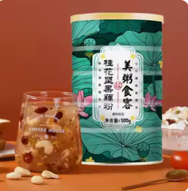 เม่ยโจว ชิเค ซุปแป้งราก<span class=keywords><strong>บัว</strong></span>ทอด อาหารทดแทนมื้ออาหาร รสถั่ว ไขมัน 12% อาหารเช้าสำเร็จรูป 500 กรัม - Product Image 2