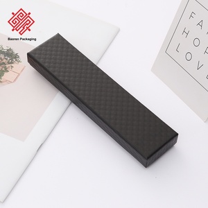 Baoren Reto couvercle supérieur et inférieur boîte d'emballage de bijoux collier anneau stockage minimaliste spécial en relief Texture porte-clés boîte-cadeau - Product Image 2