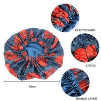Bonnet Ankara réversible à double couche en satin imprimé africain grande taille pour femme, idéal pour les voyages, le ski, les fêtes et l'usage quotidien en toutes saisons