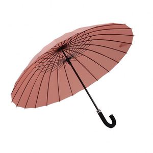 Parapluie droit Shine extra large à 24 baleines, à ouverture automatique, à manche long, renforcé, coupe-vent, pour fortes pluies - Product Image 1