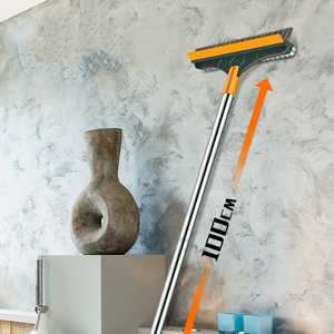 Cepillo de limpieza de inodoro de acero inoxidable XL multifuncional con <span class=keywords><strong>mango</strong></span> largo <span class=keywords><strong>estropajo</strong></span> de esquina de piso de cocina para uso de huecos - Product Image 4
