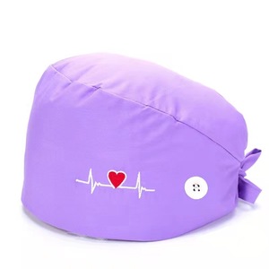 Cappello da Lavoro Regolabile per Uniformi Mediche da Donna, con Bottoni, Fascia Elastica e Laccio Posteriore in Tessuto Jersey - Product Image 3