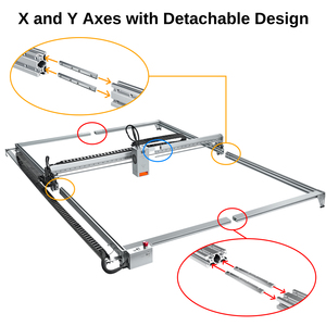 Laser cây K1 60 Wát cộng với 1000x1500 mét DIY máy khắc laser <span class=keywords><strong>CNC</strong></span> Laser <span class=keywords><strong>Engraver</strong></span> máy khắc Kim Loại với máy bơm không khí - Product Image 2