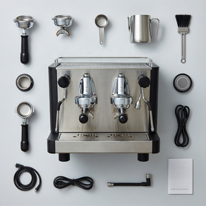 Máquina de Café Espresso Comercial Profesional de Acero Inoxidable, Semiautomática, de 9 Bares, con Dos Grupos 3120c - Product Image 6