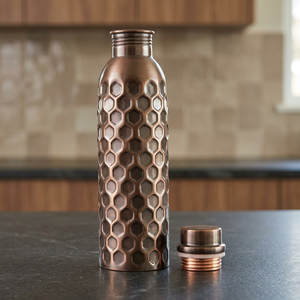 Vajilla de Cobre Martillado de Primera Calidad, Ecológica, Apta para Alimentos, Segura para Agua Hirviendo, con Logotipo Personalizado, para Uso en Exteriores, Senderismo y Camping - Product Image 1