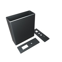 Boîtier d'amplificateur de puissance en alliage d'aluminium usiné CNC coque extrudée pour boîtier pour équipement audio avec technologie d'électroérosion à fil