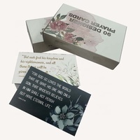 Ensemble de cartes de versets d'affirmation biblique en carton duplex avec papier couché personnalisé, impression offset, options de papier fantaisie et de carton, taille personnalisée