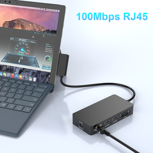 Xách Tay 12 Trong 1 Ba Hiển Thị 2 <span class=keywords><strong>HDMI</strong></span> 4K VGA Bề Mặt Docking Station Bề Mặt <span class=keywords><strong>Dock</strong></span> Cho Bề Mặt Cuốn Sách Máy Tính Xách Tay Đi/5/4/<span class=keywords><strong>3</strong></span>/2/1 - Product Image 5