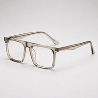 Lunettes optiques rétro carrées en acétate TR90 pour adultes, monture de lunettes optiques personnalisée, montures de lunettes optiques