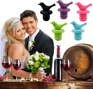 Silicone Little Bird Wine Bottle Stopper, tái sử dụng, rò rỉ bằng chứng, dễ thương, vui vẻ, trang trí rượu vang toppers chai nút chai - Product Image 4