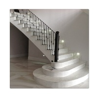 Marches d'escalier en marbre blanc, pierre naturelle, marches modernes en métal pour intérieur, beige, jaune, noir et diverses couleurs, escalier intérieur