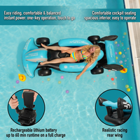Bateau tamponneur gonflable électrique avec moteur à hélice, flotteur de piscine et lac motorisé, bateau de course à collision pour adultes