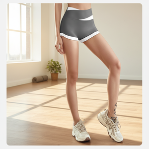 Shorts de sport pour femme Peach Butt, taille haute, élastiques, respirants, séchage rapide, pour yoga, course à pied et fitness, anti-transparence - Product Image 2