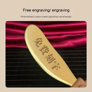 Impugnatura in legno puro ottone raschiatura per tutto il corpo massaggio tigre talismano rame pietra bianca in rame piastra <span class=keywords><strong>spalla</strong></span> <span class=keywords><strong>collo</strong></span> indietro - Product Image 4