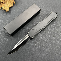 Couteau pliant tactique d'extérieur à micro-technologie avec manche ABS, outil EDC pour camping, pique-nique, randonnée et pêche, personnalisable OEM
