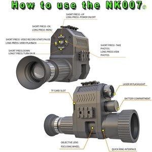 Megaorei NK007, lunette de vision nocturne couleur 4K avec réticule, rechargeable, <span class=keywords><strong>pour</strong></span> <span class=keywords><strong>la</strong></span> chasse et l'observation, 300 m - Product Image 4