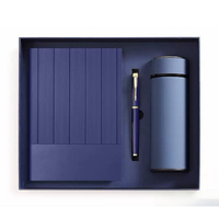 Coffrets Cadeaux d'Entreprise de Luxe Personnalisés avec Logo - Carnet en Cuir, Stylo, Bouteille et Boîte Cadeau - Ensemble Vert pour Bureau Professionnel