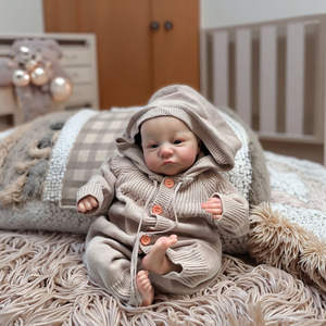 Poupée Bébé Reborn Réaliste de 48 cm (<span class=keywords><strong>18</strong></span> pouces) en Silicone, Mignonne, Jouet DIY Fait Main, Poupée Artistique, Cadeau Tendance pour Enfants - Product Image 6