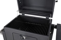 Gril de Barbecue de chariot de baril de jardin résistant gril de Barbecue de fumeur extérieur gril de BBQ de charbon de bois avec la table latérale