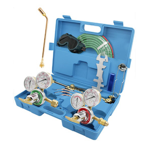 Kit de antorcha de oxígeno y acetileno, juego de herramientas de soldadura y corte de estilo americano con interruptor único chapado en cobre para oxígeno, acetileno y propano - Product Image 3