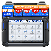 Actualización Gratuita VDAGTOOL VD70Lite Herramienta de Diagnóstico Universal para Automóviles, Escáner OBD2 de Sistema Completo con Funciones de Reinicio IMMO, BMS, Luz de Aceite, DPF y GPF