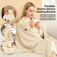 Couverture chauffante électrique portable avec doublure amovible et lavable, arrêt programmé, pour un confort et un soulagement corporel optimal
