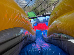 Castillo inflable con tobogán en oferta para alquiler comercial en fiestas al aire libre - Product Image 5