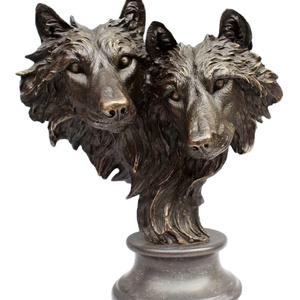 <span class=keywords><strong>Dos</strong></span> estatuas <span class=keywords><strong>de</strong></span> cabeza <span class=keywords><strong>de</strong></span> <span class=keywords><strong>Lobo</strong></span> <span class=keywords><strong>de</strong></span> Metal, decoración <span class=keywords><strong>de</strong></span> escritorio <span class=keywords><strong>de</strong></span> tamaño real, escultura <span class=keywords><strong>de</strong></span> cabeza <span class=keywords><strong>de</strong></span> <span class=keywords><strong>lobo</strong></span> <span class=keywords><strong>de</strong></span> bronce - Product Image 1